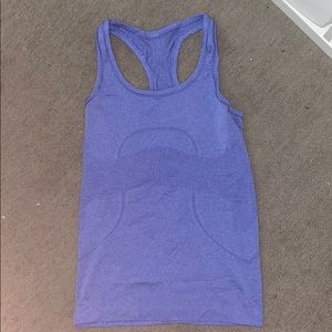 Blue Lululemon Racer Tank
